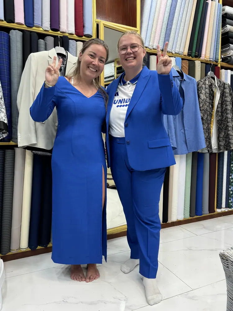 Custom tailoring for a client visiting Koh Samui